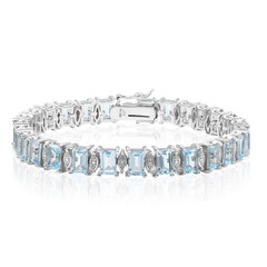 Bracciale in argento con Topazio Blu Cielo