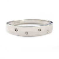 Anello in argento con Diamante