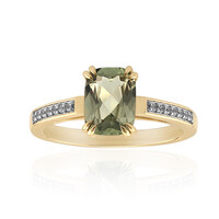 Anello in oro con Diasporo cangiante
