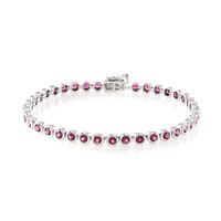 Bracciale in argento con Rodolite