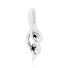 Ciondolo in argento con Diamante Rosso I3