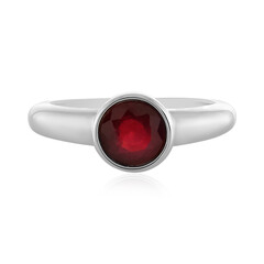Anello in argento con Rubino del Madagascar