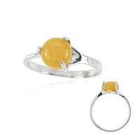 Anello in argento con Ambra Baltica