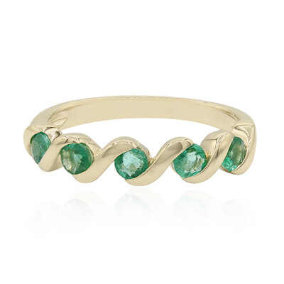 Anello in oro con Smeraldo Zambia
