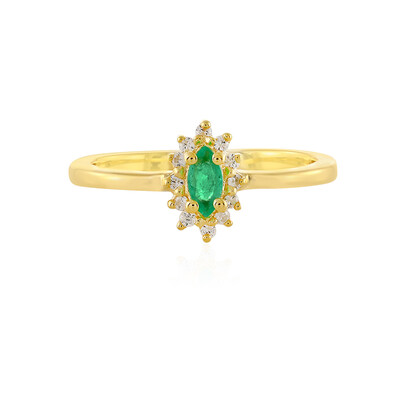 Anello in argento con Smeraldo Colombiano