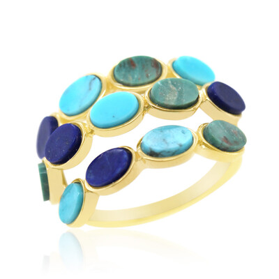 Anello in argento con Turchese Kingman (Anne Bever)