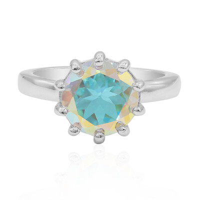 Anello in argento con Topazio Moonlight