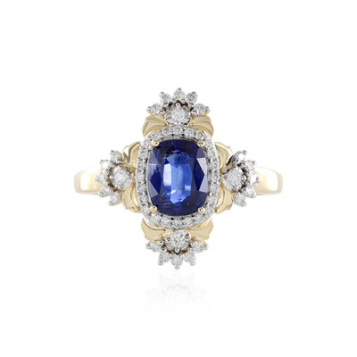 Anello in oro con Cianite del Nepal (D'vyere)