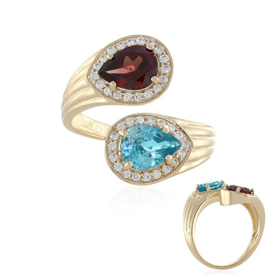 Anello in oro con Zircone Rosa (Adela Gold)