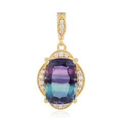 Ciondolo in argento con Fluorite