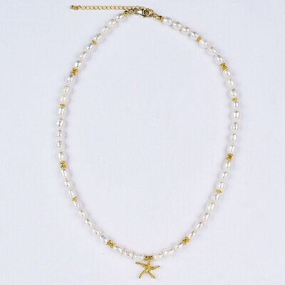 Collana in argento con Perla di Acqua Dolce