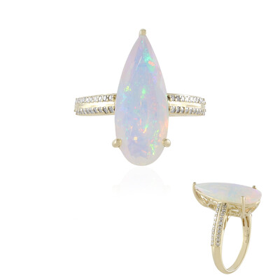 Anello in oro con Opale di Welo AAA (de Melo)