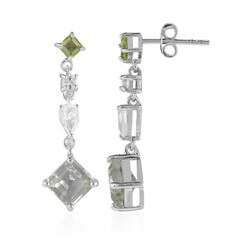 Orecchini in argento con Ametista Verde