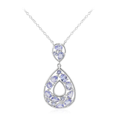 Collana in argento con Tanzanite