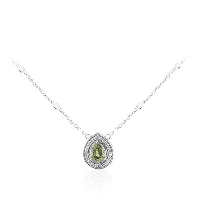 Collana in oro con Demantoide del Madagascar (de Melo)