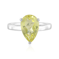 Anello in argento con Quarzo Limone