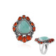 Anello in argento con Amazzonite (Desert Chic)
