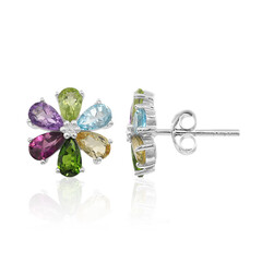 Orecchini in argento con Rodolite