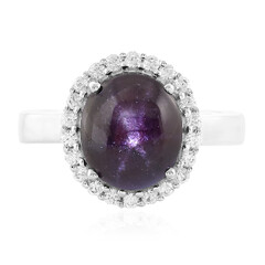 Anello in argento con Granato Stellato