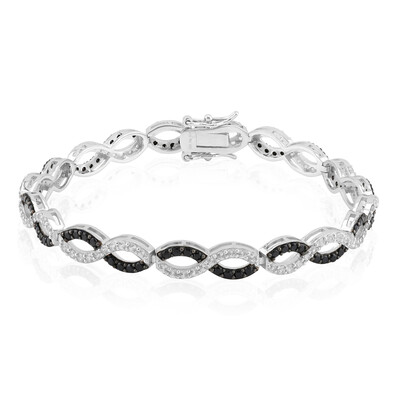 Bracciale in argento con Spinello Nero