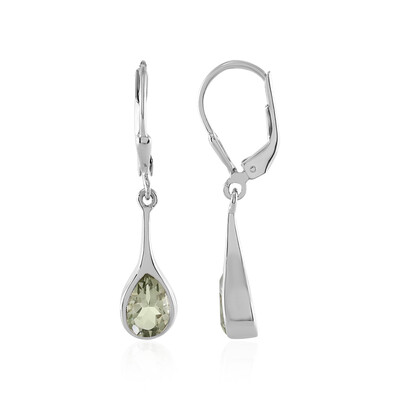 Orecchini in argento con Ametista Verde