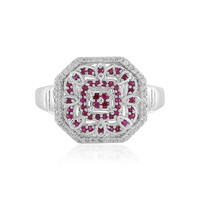 Anello in argento con Rubino del Madagascar