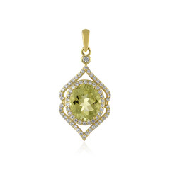 Ciondolo in argento con Quarzo Limone