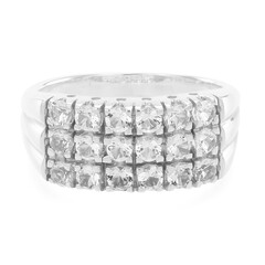 Anello in argento con Topazio Bianco