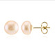 Orecchini in argento con Perla d'Acqua Dolce Arancione (TPC)