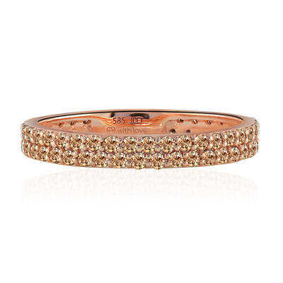 Anello in oro con Diamante Rose de France SI1 di Argyle (Annette)