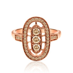 Anello in oro con Diamante Rose de France SI1 di Argyle