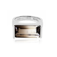 Anello in argento con Quarzo Bicolore