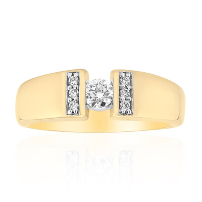 Anello in oro con Diamante IF (D) (Annette)