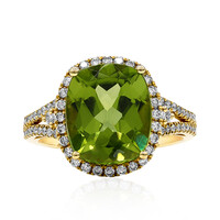 Anello in oro con Peridoto Dashihe  (CIRARI)