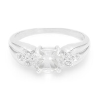 Anello in argento con Petalite