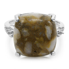 Anello in argento con Quarzo Dinosauro