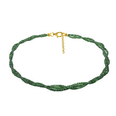 Collana in argento con Tsavorite del Kenya