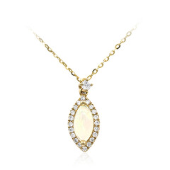 Collana in oro con Opale di Welo AAA