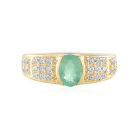 Anello in argento con Smeraldo Russo (Adela Silber)