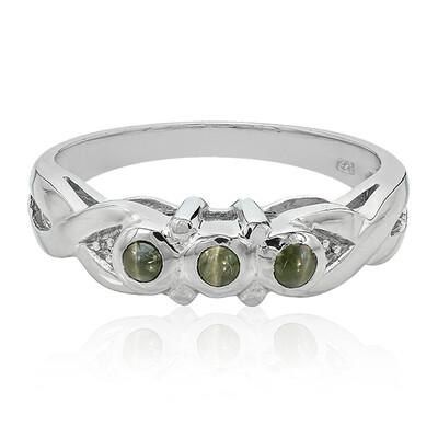 Anello in argento con Alessandrite Occhio di Gatto
