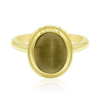 Anello in oro con Apatite Occhio di Gatto (Tenner Diniz)