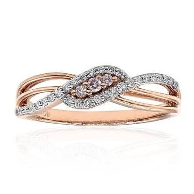 Anello in oro con Diamante Rosa d'Argyle I3 (Mark Tremonti)