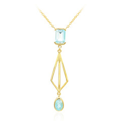 Collana in argento con Topazio Blu Cielo