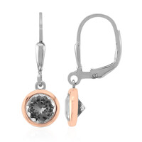 Orecchini in argento con Topazio Bianco