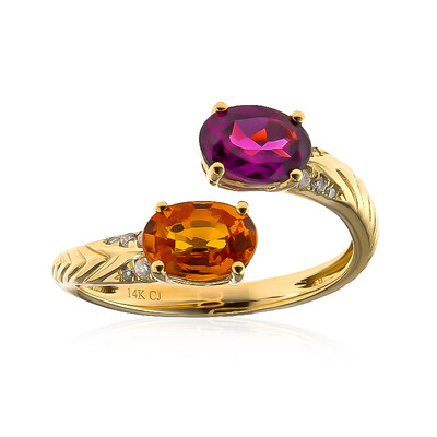 Anello in oro con Granato Mandarino (CIRARI)
