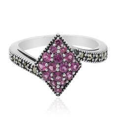 Anello in argento con Rodolite