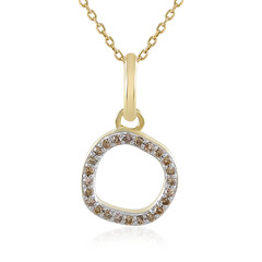 Collana in oro con Diamante Champagne I4