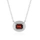 Collana in argento con Granato Mozambico