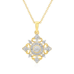 Collana in argento con Diamante I2 (J)