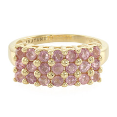 Anello in oro con Zaffiro Padparadscha (non riscaldato) (AMAYANI)